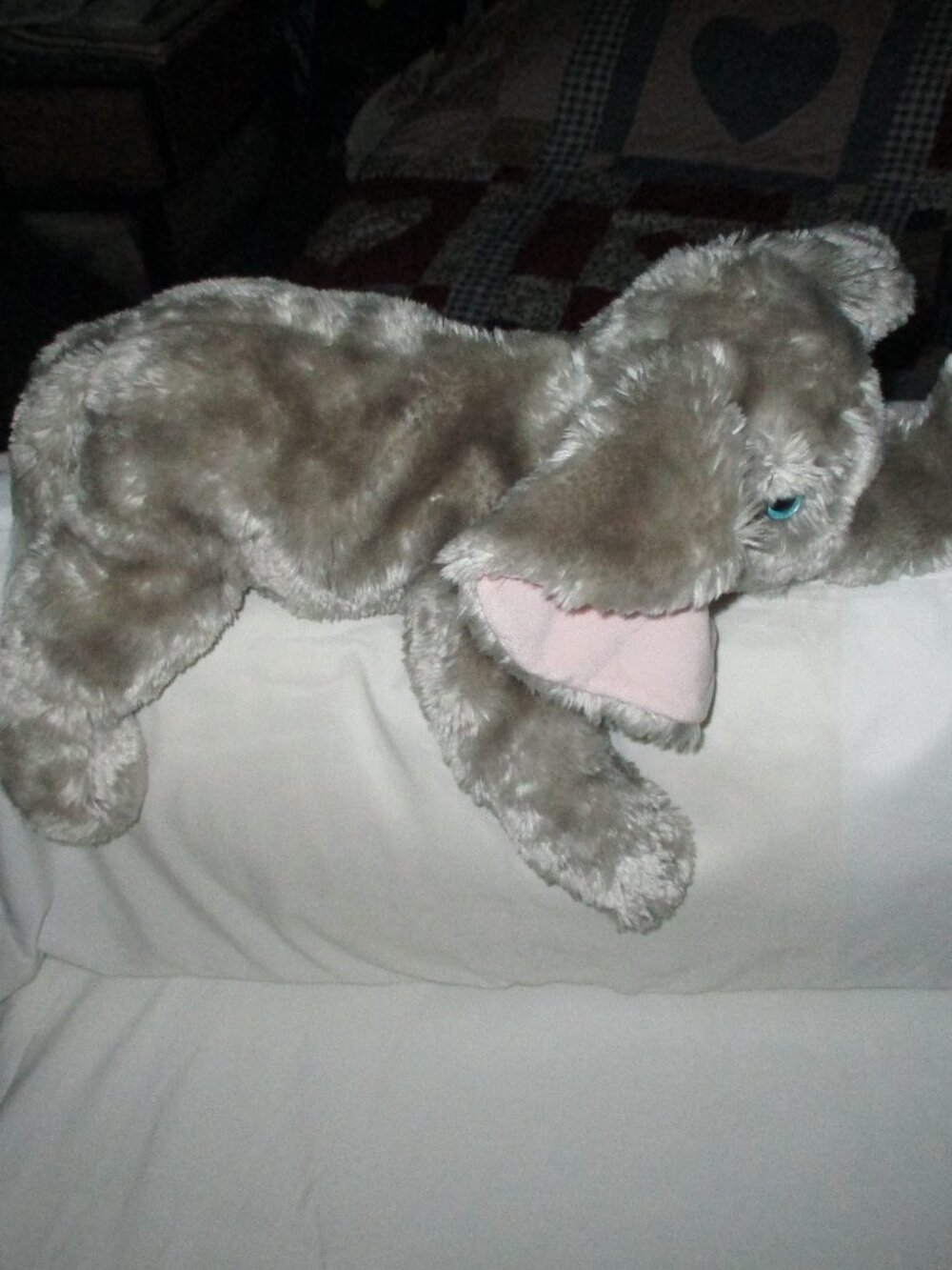 Ty Classic Floppy Gray Elephant Teensy Plush Classic 2002  Realistic